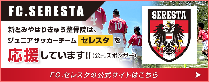 新とみやはりきゅう整骨院はジュニアサッカーチームセレスタを応援しています